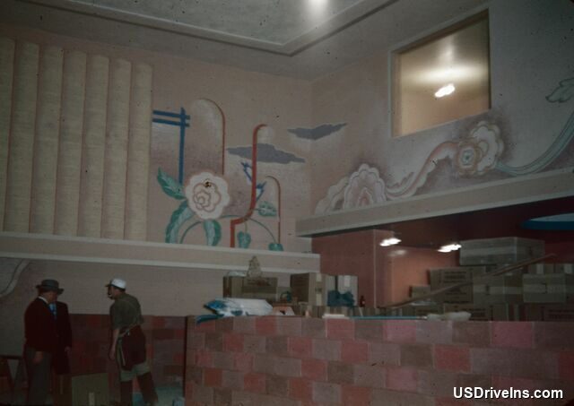 Harbor Theatre grand lobby interior, 1948